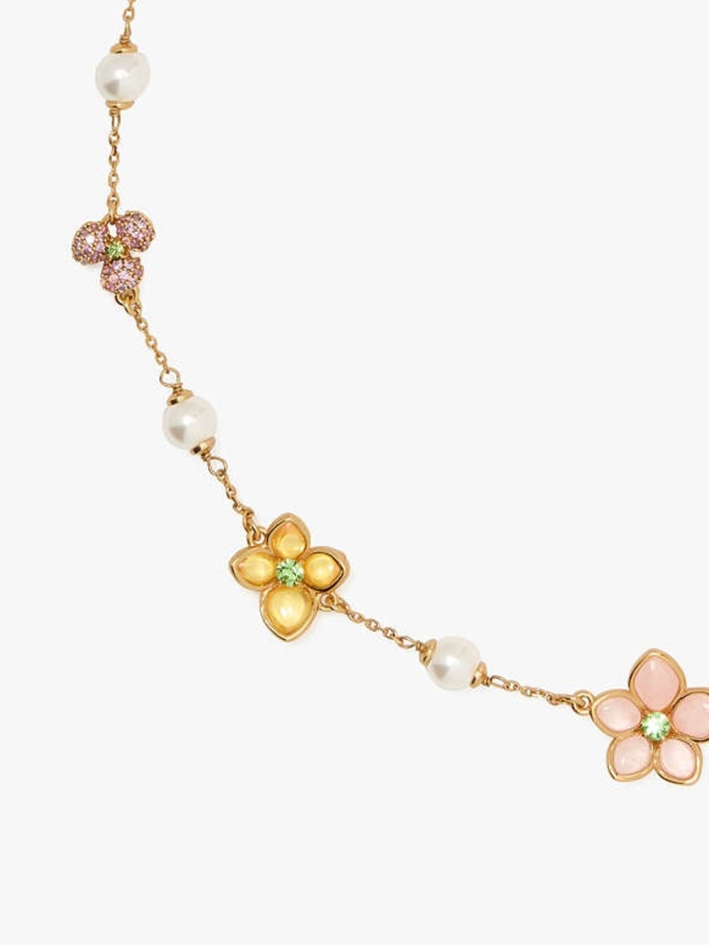 NWT $148 kate spade Pastel Petals Scatter Necklace - Picture 3 of 7